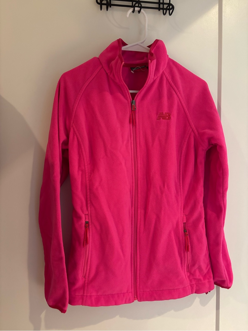 New Balance Pink Full-Zip Fleece Jacket